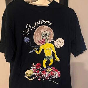 Supreme Black Cotton T-Shirt